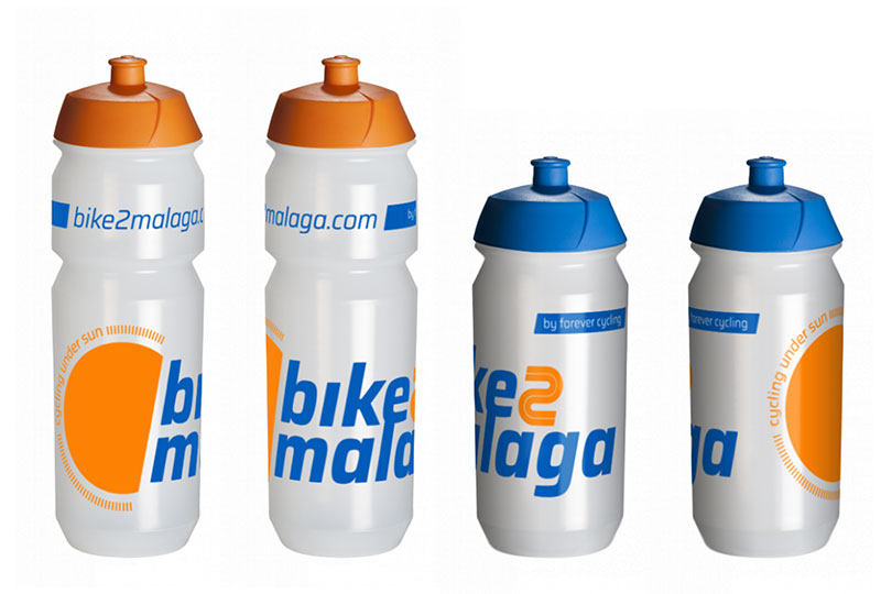 Cycling bidons in Malaga Bike Rental Escapada Cycling