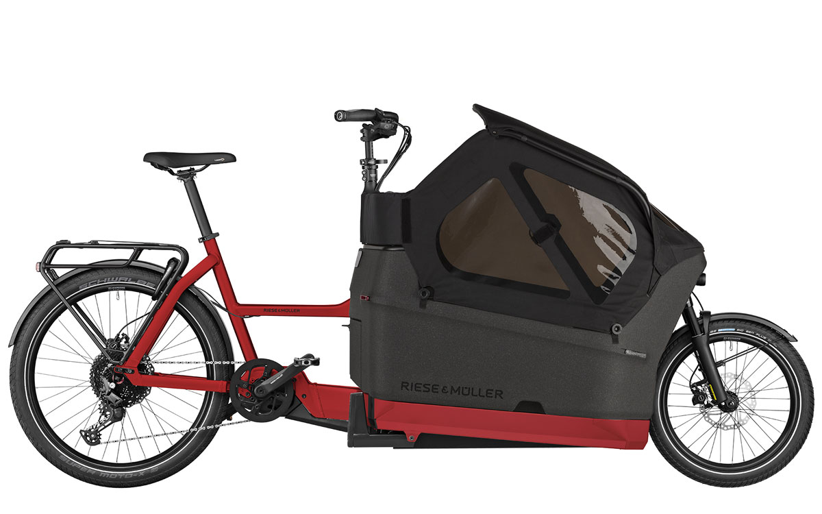 E-Cargo bike rental Malaga Costa del Sol – front loader – Riese &amp; Müller Multicharger3