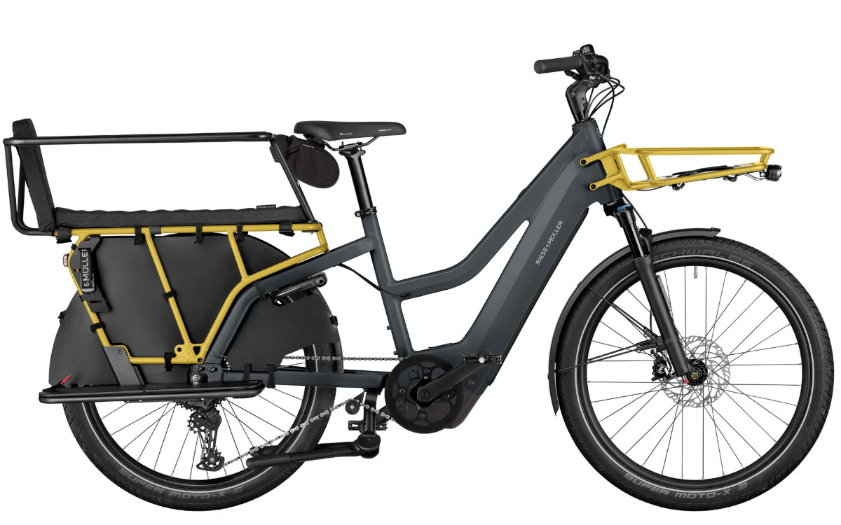 E-Cargo bike rental Malaga Costa del Sol – Longtail – Riese &amp; Müller Multicharger3