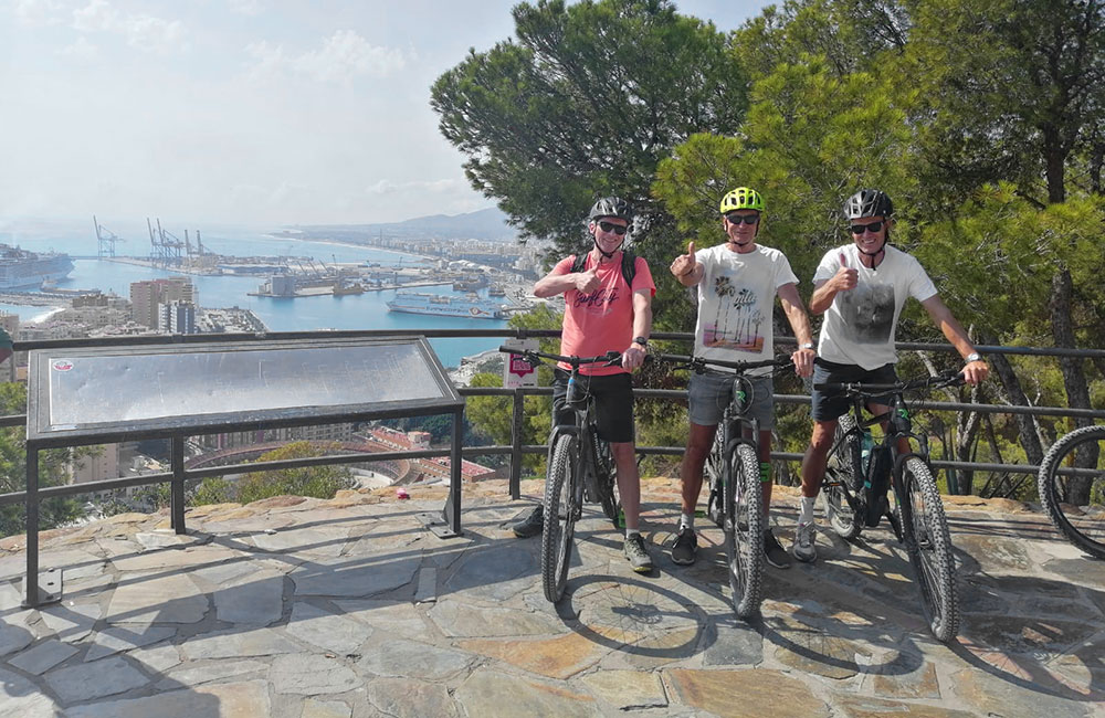 Malaga E‑Bike Tour in Monte Gibralfaro