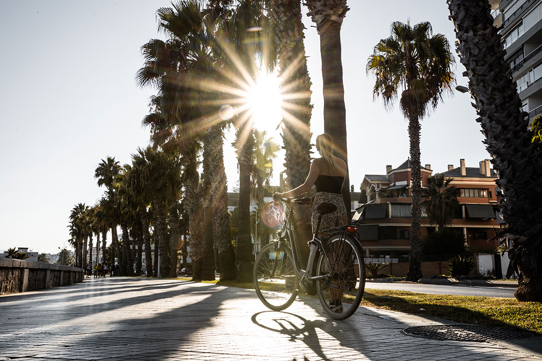 Malaga E‑Bike Tour on the Beach Promenade