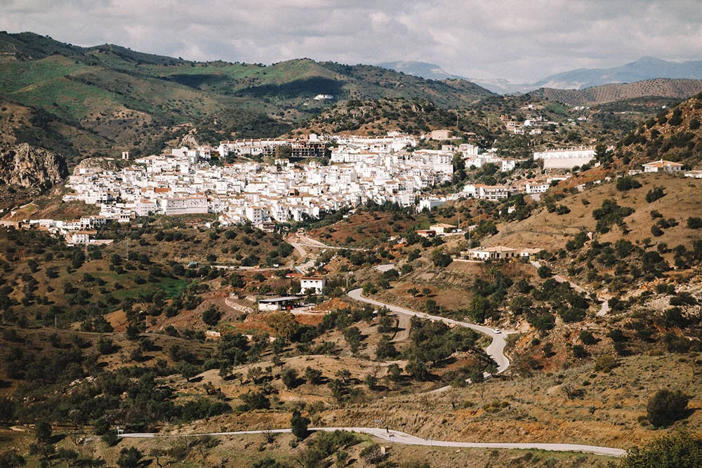 Almogia viewpoint on the middle of the bike route