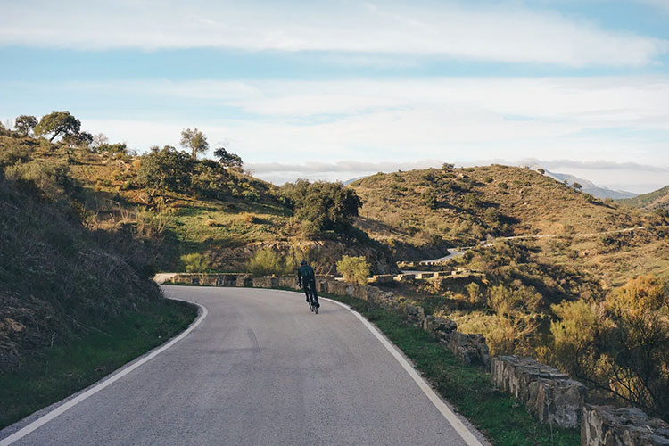Cycling in the mountains of Malaga