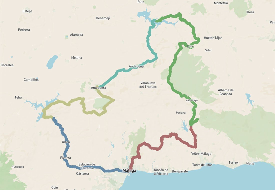 5 days cycling loop – Andalusia North 