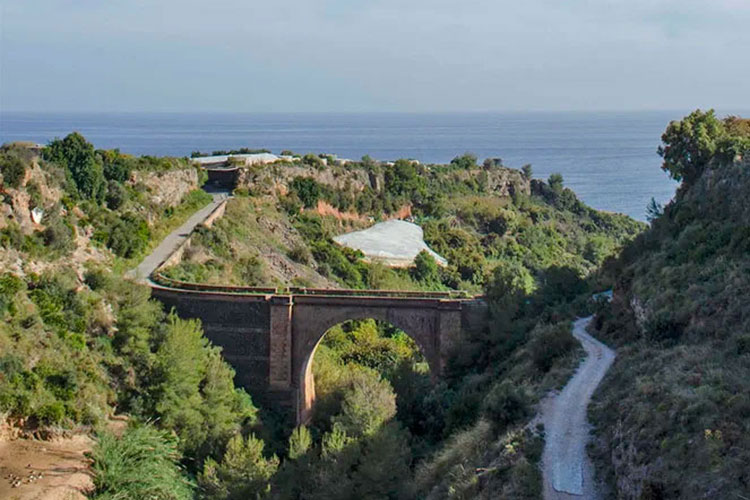 Cycle road along the East Coast fo Malaga
