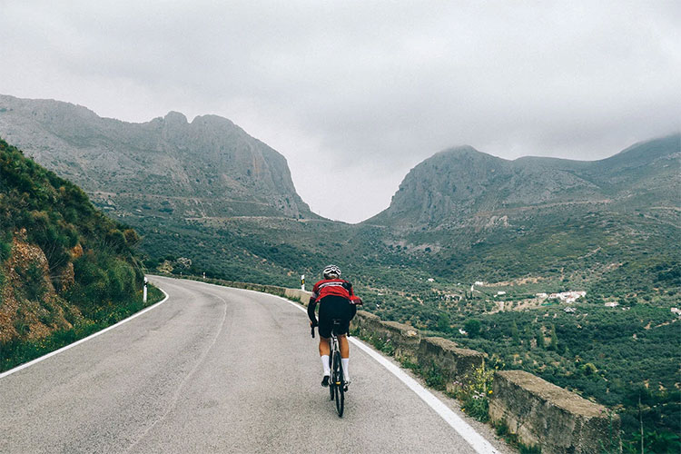 Cycling loop trough Andalusia starting from Malaga via Riorigdo &amp; Zafarraya