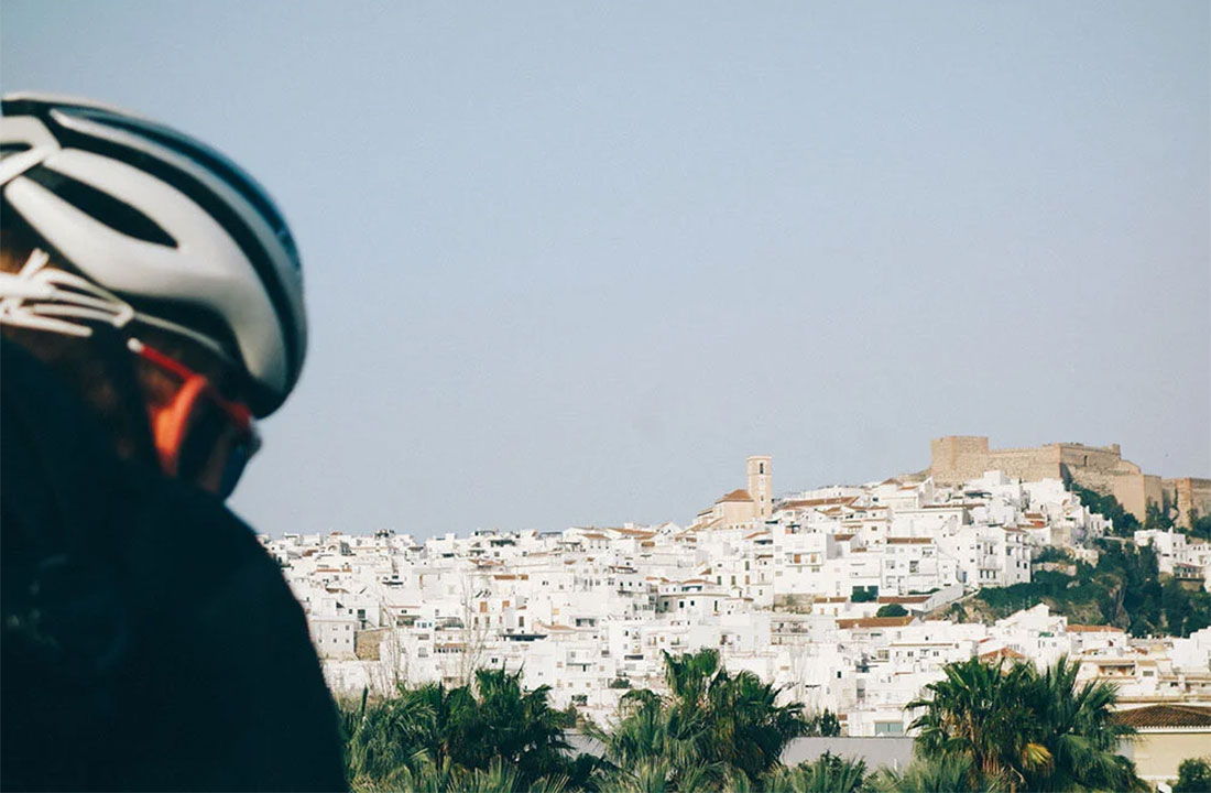 White village during the cycling trip in Andalusia